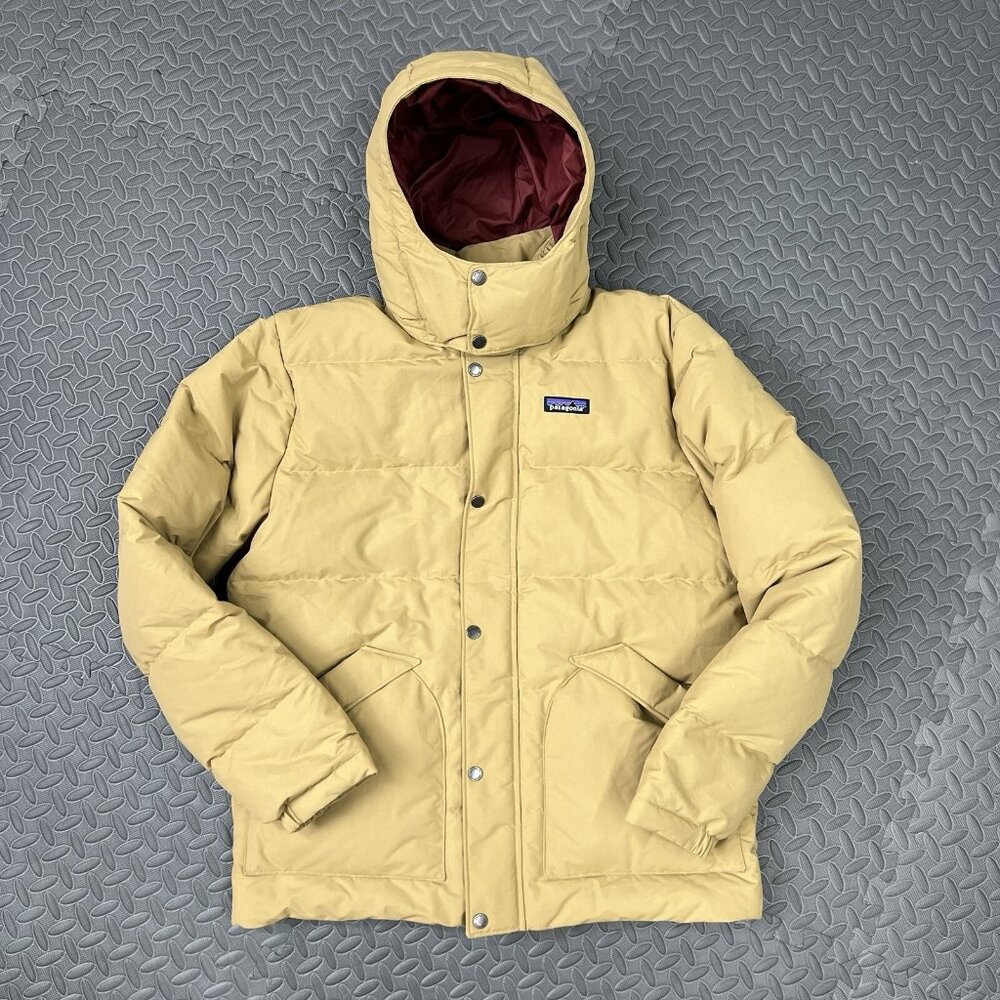 Patagonia Downdrift Jacket Size 2XL Mens Grayling Brown Full Zip Puffer $329